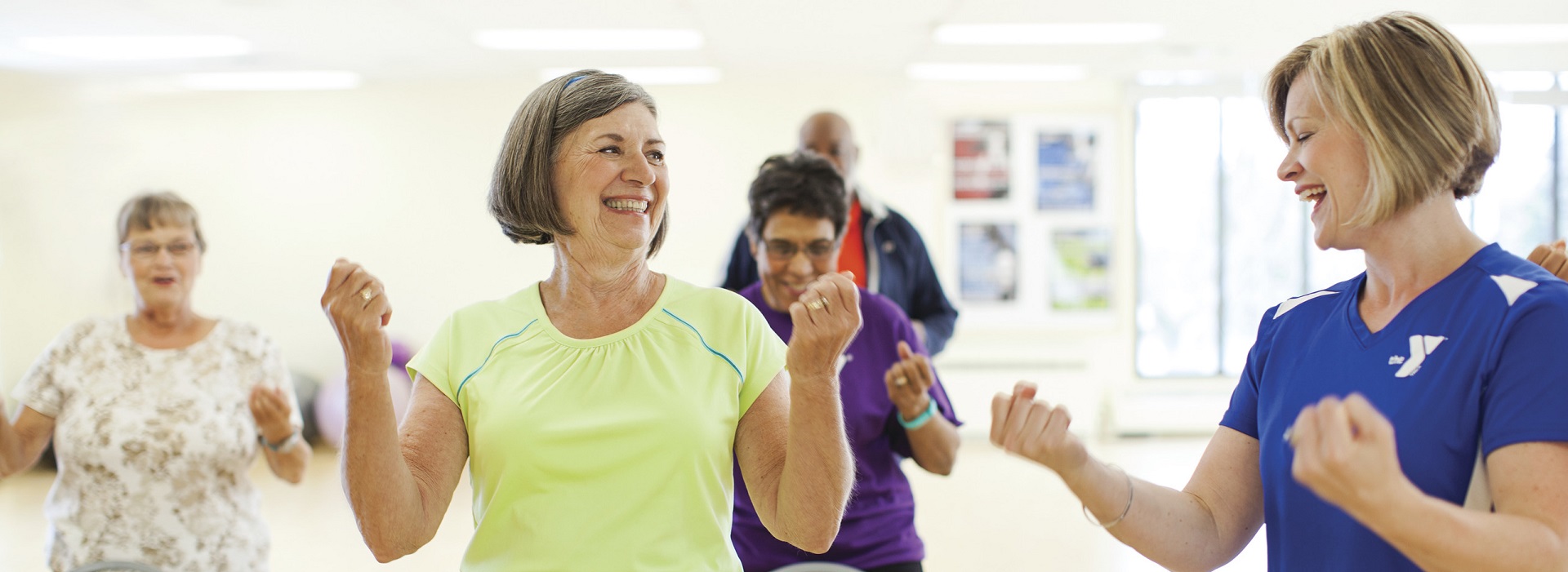 members in workout class